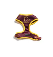 NRL Brisbane Broncos Medium Dog Harness 39cm to 51cm Neck