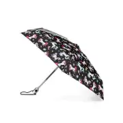 Totes One-touch Auto Open Mini Umbrella NeverWet 39" Black Combo Unicorn NEW