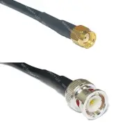 RFC195 RP-SMA MALE to BNC MALE Coax RF Cable USA-Ship Lot