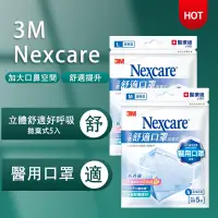 在飛比找蝦皮購物優惠-台灣現貨 3M Nexcare 立體舒適醫用口罩 拋棄式 清