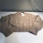 Boa Women's Alpaca Blend Cardigan Brown S