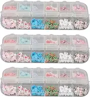 Nail Art Decoration Box Set Attractive Safe DIY Nail Accessories Holiday Party