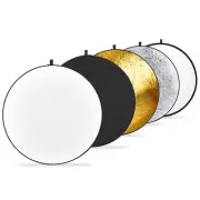 NEEWER 32-Inch Portable 5 in 1 Collapsible Round Multi Disc Light Reflector