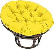 Papasan Chair Cushion is Waterproof and Thickened, Papasan Chair Cushion is Outdoor Waterproof Egg Chair Cushion, Hanging Rattan Swivel Chair Cushion Meditation Cushion, (Chair not Included) (Color :