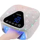 UV LED Nail Lamp, 54W Rechargeable Cordless Nail Lamp, Gel Nail UV Lamp with ...