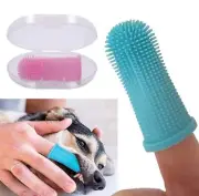 1PC Dog Super Soft Pet Finger Toothbrush Teeth Cleaning Bad Breath Care Nontoxic