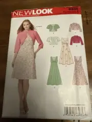 New Look pattern woman's 8-18 dresses & short jackets, uncut