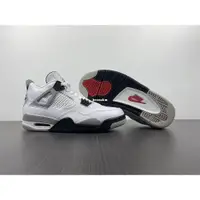 在飛比找蝦皮購物優惠-Air Jordan 4 White Cement 白黑水泥