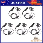 5x PPT Mic Headset Earpiece For DP4400e DP4800e APX4000 APX8000 APX6000 APX7000