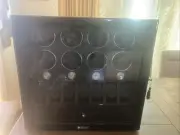 DUKWIN Automatic 8 Watch Winder With 7 Watches Display Storage Box W/ LED Light