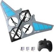 2.4GHz Remote Control Foam Drone Remote Control Airplane 360° Rotation for Kids 3 Batteries
