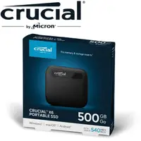 在飛比找momo購物網優惠-【Crucial 美光】X6 500GB Type-C US