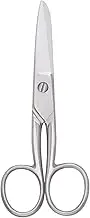 Silver Scissors Tailor Fabric Sewing Paper Cutting Shears Stainless Steel Cutter Heavy Duty Leather Art Craft Office Scissors (5 Inch)