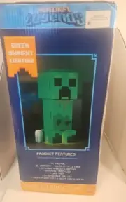 Minecraft 18053 Green Creeper Body 12 Can Mini Fridge 8L 2 Door Ambient Lighting