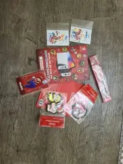 Promo SUPER MARIO Princess Bowser Activity Cards Set Iron On Patches Nintendo