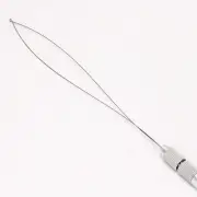 Aluminum Handle Pulling Loop Needle Micro Beads Looper Threader For Hair Ext FFG
