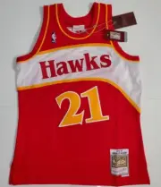 Mitchell & Ness Atlanta Hawks Dominique Wilkins #21 Swingman Jersey Mens Size M