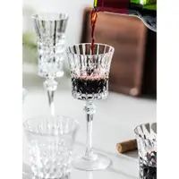 在飛比找ETMall東森購物網優惠-摩登主婦法國進口CDA鉆石水晶杯紅酒杯高腳杯精致香檳杯紅酒杯