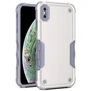 For iPhone Xs Max Case, Heavy Duty Dual Layer Slim Shockproof Cover - White