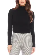 Karen Kane Ribbed Turtleneck Sweater