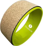 Sveltus Unisex_Adult Roue De Yoga En Liège Wheel, Green/Cork, Standard Size