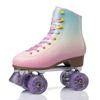 在飛比找蝦皮商城精選優惠-優選好物 2022年專業雙排輪滑鞋成人男女四輪溜冰鞋彩紅款速