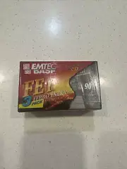BASF EMTEC Ferro Extra FE Type I 90min Blank Sealed Audio Cassette Tapes x3