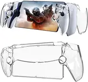 JDXFENG Transparent Full Protection Protector Cover for (PlayStation) Portal 5 Shockproof PC Gaming Console Controller Sleeve Skin Anti-Drop Anti-Scratch for PS5 Portal for(PlayStation) Portal