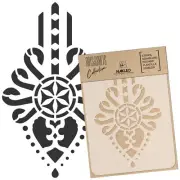 DIY Reusable Plastic STENCIL // A3 A4 A5 // POLISH FLORAL FOLK // Scrapbooking