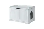 Cleo Cat Litter Cabinet, White