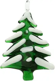 [Glass Of Venice] Murano Glass Snow-Covered Christmas Tree Ornament