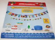 Super Mario Birthday Party Jumbo Banner Kit 2020 Nintendo New Letter Banner