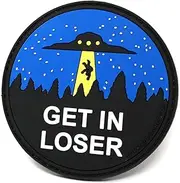 [Stinking Patch Co.] Get in Loser PVC Rubber Tactical Hook and Loop Patch | Funny Tactical Patch
