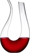 Wine Decanter 1500ml/52oz Elegant Red Carafe Decanter, Hand Blown Lead-Free Crystal Glass for Bottle Gift and Wine Accessories(Size 1)