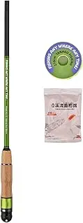 Portable Fishing Pole - Carbon Fiber Telescopic Short Rod - Compact Tackle Stick, Lightweight Fishing Gear for Beginner Angler