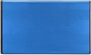 2.5in HDD Enclosure 2TB Capacity High Speed USB2.0 Transmission for Vista, Aluminum Alloy Material for Hard Drive and SSD, Hot Swappable Support Efficient Data Transfer (Blue)