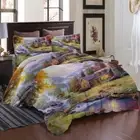 Bridge River Road 3D Printing Duvet Quilt Doona Covers Pillow Case Bedding Sets