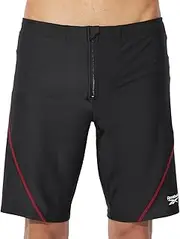 [Reebok] Men's Swim Fitness Swimsuit, Zip Front Loose Spats