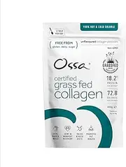 Ossa Certified Grass Fed Collagen Peptides Powder 400g – All Natural Protein & Collagen Supplement with Essential Amino Acids – Keto & Paleo Friendly – Supports Hair, Skin, Joints & Muscles