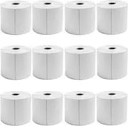 9527 Product 4x6 Direct Thermal Shipping Labels for Zebra 2844 ZP-450 ZP-500 ZP-505,Blank,450 Labels/Roll, 1" Core (12 Rolls)
