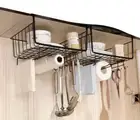 AU stock Multi Under Cabinet Table Basket Storage Shelf Rack Kitchen Organizer