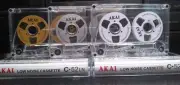Set of 3 Audio Cassettes AKAI Gold White Silver