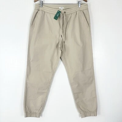LL BEAN Women’s Unisex Ripstop Pull On Pants Jogger Slim Leg in Sandbar Sz M/T