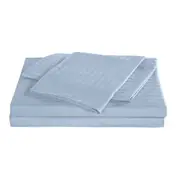 Royal Comfort Kensington Sheet Set 1200TC Cotton Stripe Chambray