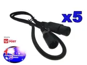 From OZ Quality 5PC 1M DMX Lead 512 Lighting Wire Cables Laser Lighting Black T2