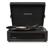 CROSLEY Crosley Voyager Black - Bluetooth Portable Turntable & Record Storage