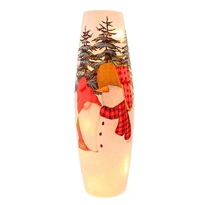 Stony Creek Gnomes Buffalo Plaid Pre-Lit Lg Electric Winter Christmas