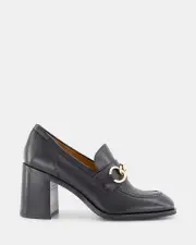 Shelly Shen Beau/Black Leather Womens Casuals 10