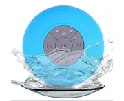 Portable LED Waterproof Suction Wireless Bluetooth Speaker for Shower Bathroom-blue