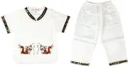 [Andux] Land Dragon Kungfu Outfit Embroidery Dragon Suit Chinese Tang Clothes GFTZ-01